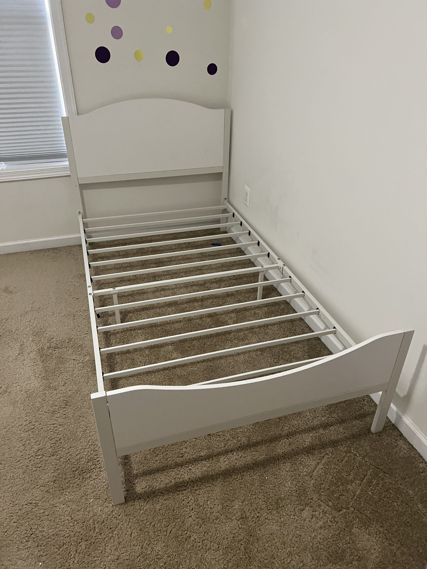 Twin Bed Frame (Mattress Included)
