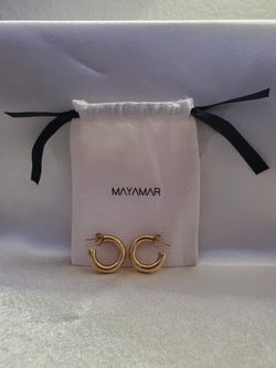 Hoop Earrings Gold Plated 