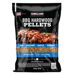 Kirkland Signature Premium Blend BBQ Hardwood Pellets, 40 lb Wood Pellets. I HAVE 12 BAGS