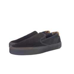 Saint Laurent Venice Slip On Black Suede Sneakers 41