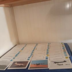 478 Vintage Edito-Service War Planes, Aircrafts & Helicopter Cards GOOD CONDITION 