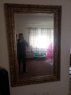 Huge Mirror Golden Frame