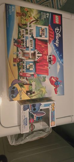 Disney Stitch LEGO and Funko Pop