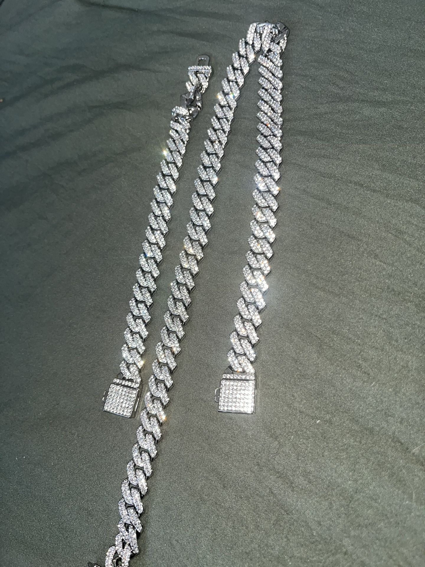 Diamond Chain And Bracelet