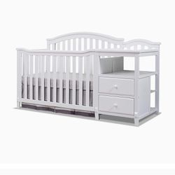 Baby Crib With Changing Table And Mattress 