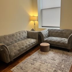 Sofa and loveseat