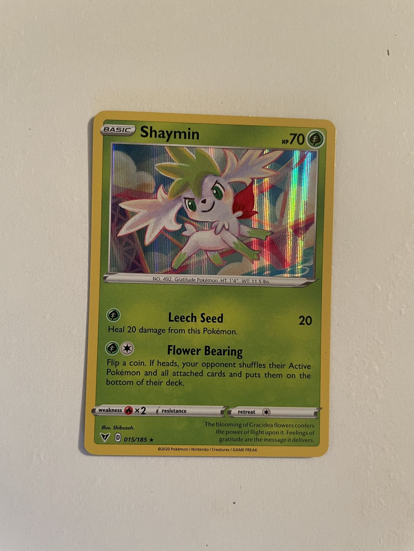 Shaymin - 015/185 - Holo Rare