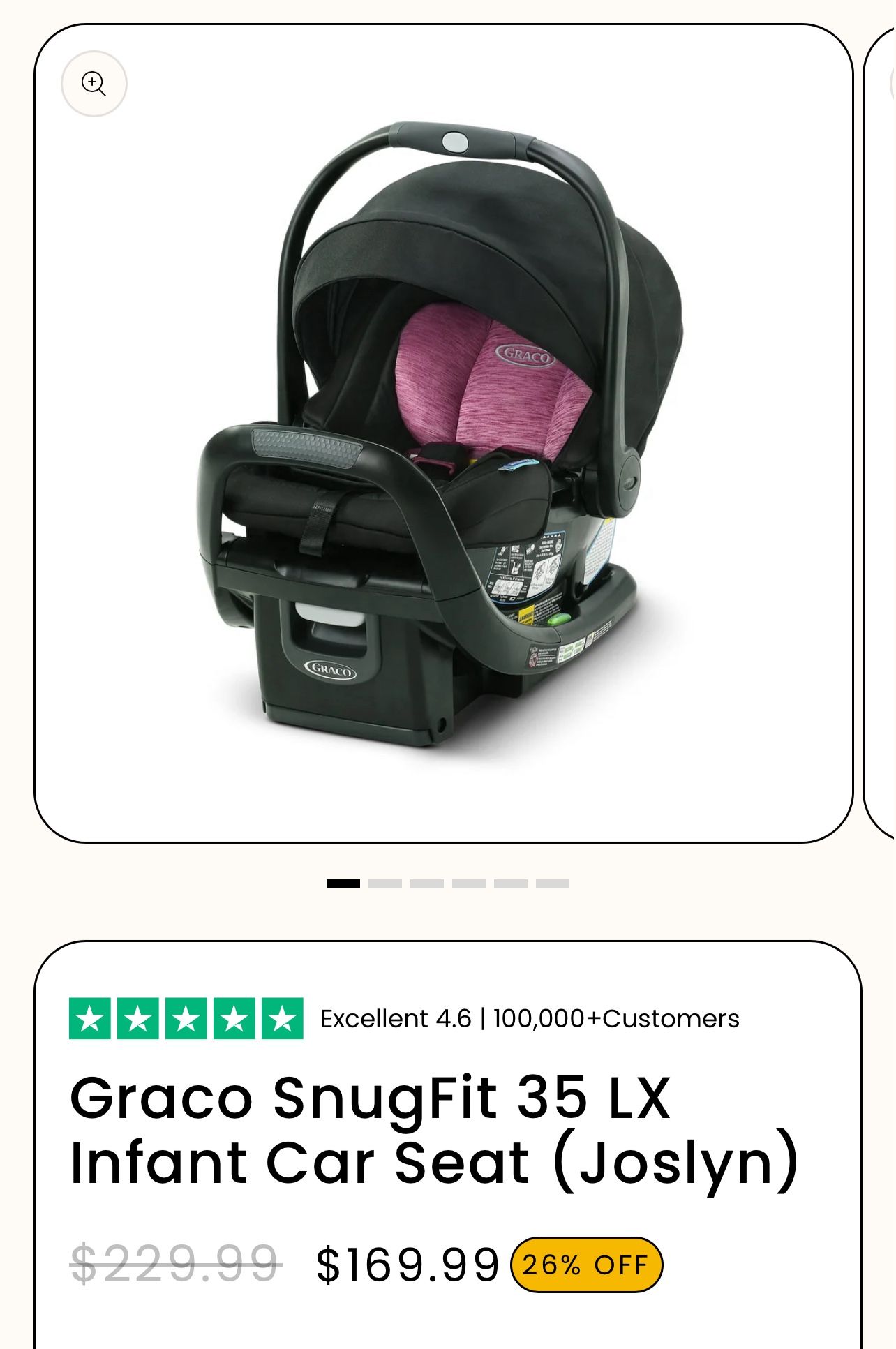 Graco SnugFit Infant Car seat