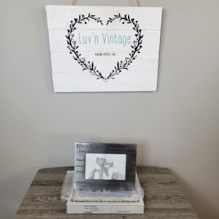 Friend Picture Frame Sentiment Inscription Tabletop Display New in Box