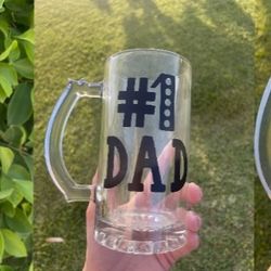 Glass Fathers Day Mugs 