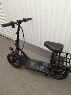 Rororo Electric Scooter with Seat and Basket
