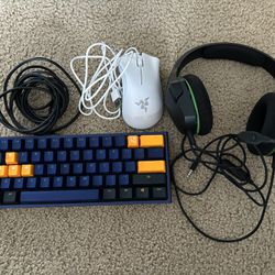 Keyboard mouse and headset