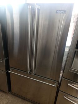 Viking stainless steel french door refrigerator - Free delivery