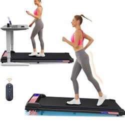 3 in 1 Treadmill, Portable Under Desk Walking Pad with Incline for Home/Office, Remote Control, LED Display