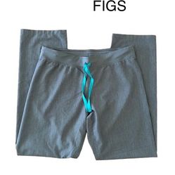 Figs Technical Collection Women’s Scrub Gray Pants Sz L/T 