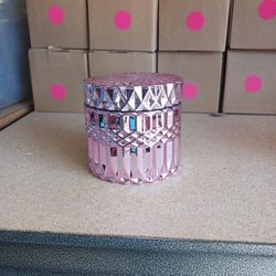 Pink Mirror Crystal Candle Vessel 7.5oz CANDLE MAKING
