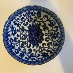 10” Round Floral Bowl