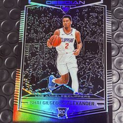 Shai Gilgeous-Alexander 2018-19 Panini Obsidian #579 Prizm Rookie RC 