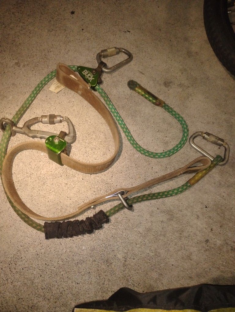 Buckingham Lineman Climbing Belt & Buckingham SuperSqueeze 488R Climbing Equipment.