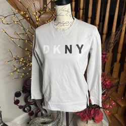 DKNY Women’s Sport Gray With Side Zipper Sweatshirt Size XS