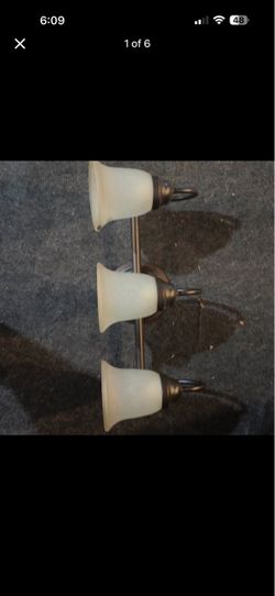 3-Light Bronze Vanity Light Fixture