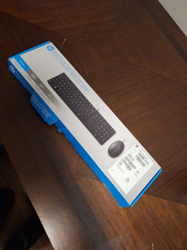 Hp Wired Desktop 320mk Mouse And Keyboard