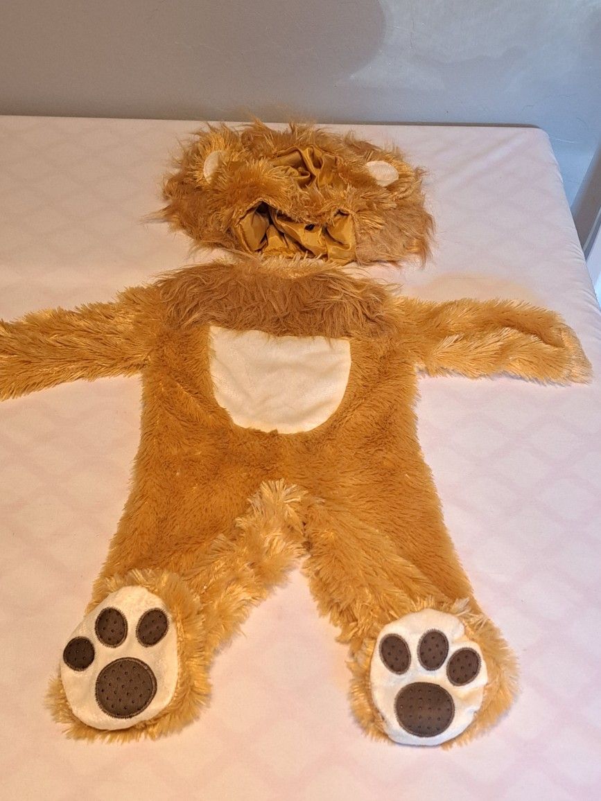 Halloween Costume 0-6 Months Lion Cub Please Read Description