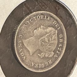 5 cents 1899 Canada , Antique Collectable Coin 