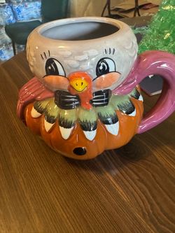 Ceramic Turkey Thanksgiving Novelty Mug