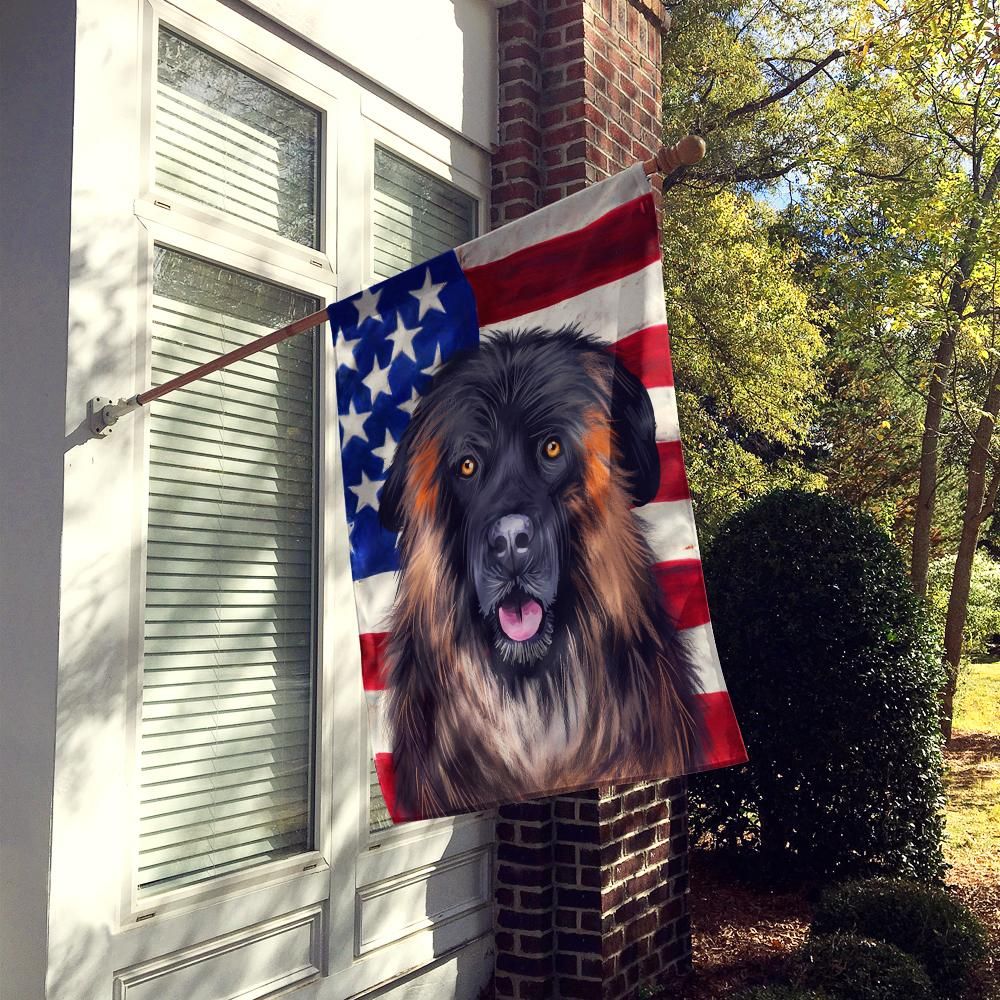 Caroline's Treasures CK6518CHF Estrela Mountain Dog American Flag Flag Canvas House Size , Large, multicolor