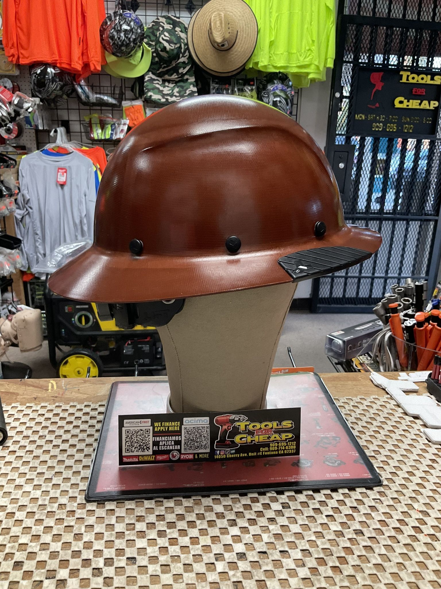 LIFT Fiber Reinforced Brown Safety Hard Hat