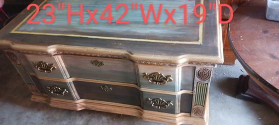 Solid Wood Kathy Ireland Ombre Color-Stained Drawered Hope Chest