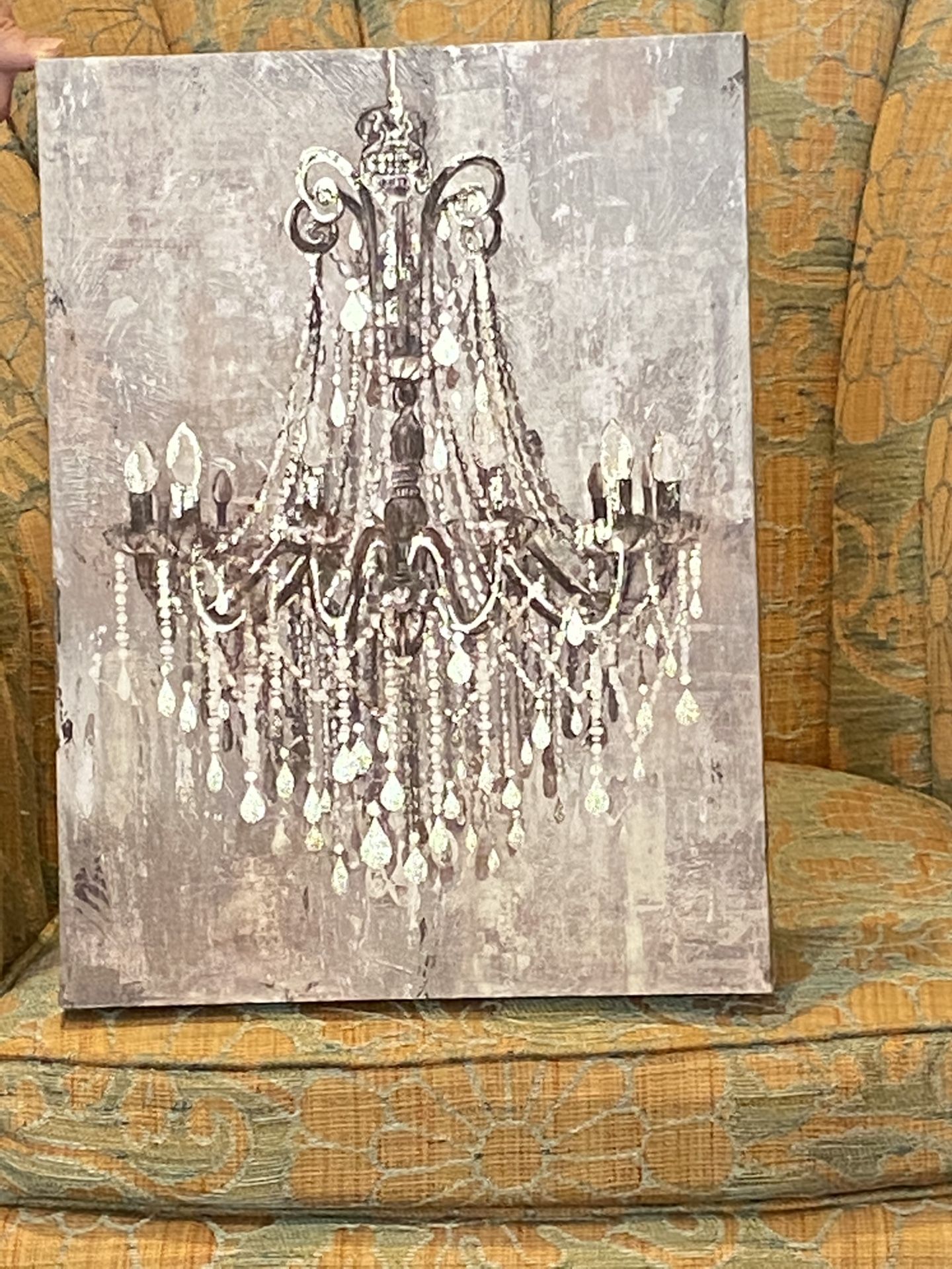 Chandelier Painting On Canvas