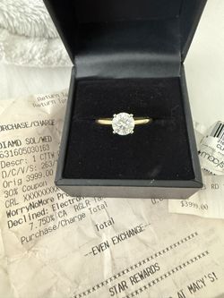 1 C Engagement Ring