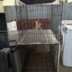 2 Large Dog Kennels 