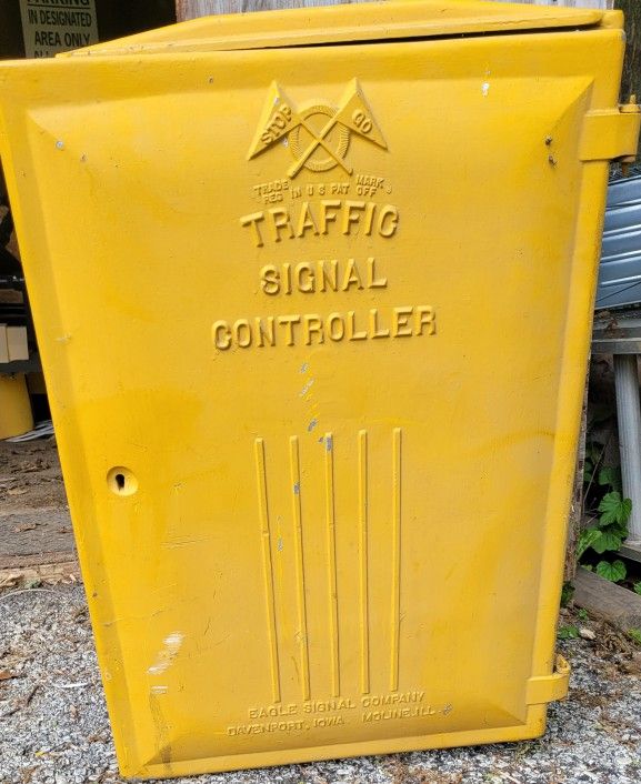 Vintage Eagle Traffic Controller Cabinet