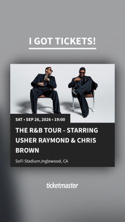 The R&B tour Usher & Chris Brown