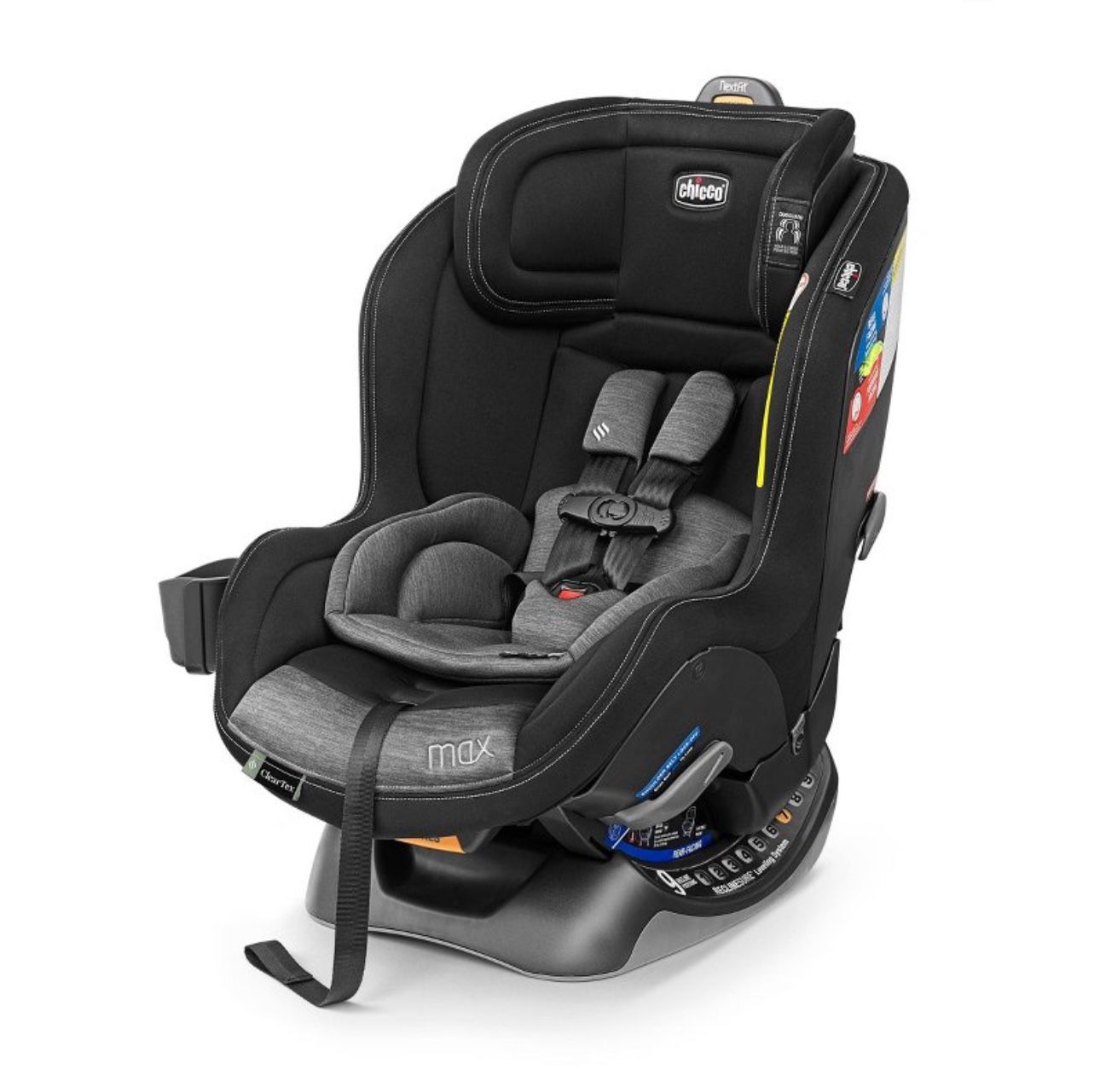Chicco NextFit Max Clearlex FR Chemical Free Convertible Car Seat - Shadow