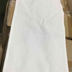 Brand New White Bamboo Weave Dinner Napkin, 10.5” x 25” 200PCS Brand New in box