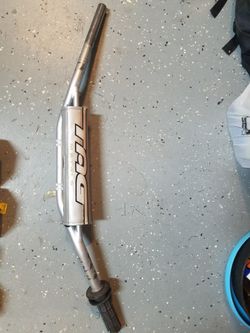 Dirt bike handlebars and front fender