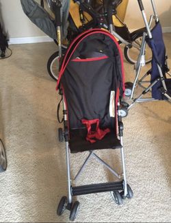 BLACK RED STROLLER