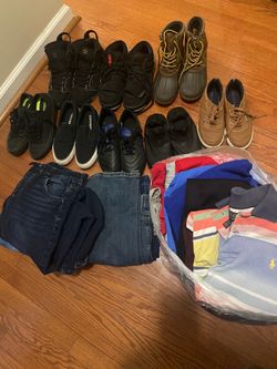 Boys shoes and clothes