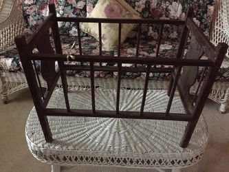 Vintage antique baby or doll bed