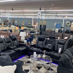 Sofa And Loveseat With Recliners!! Available In White