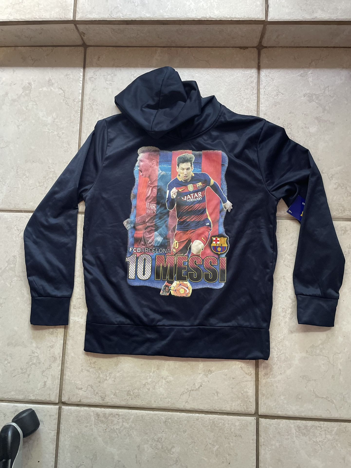 Boy Hoodie M 7-10 With Messi