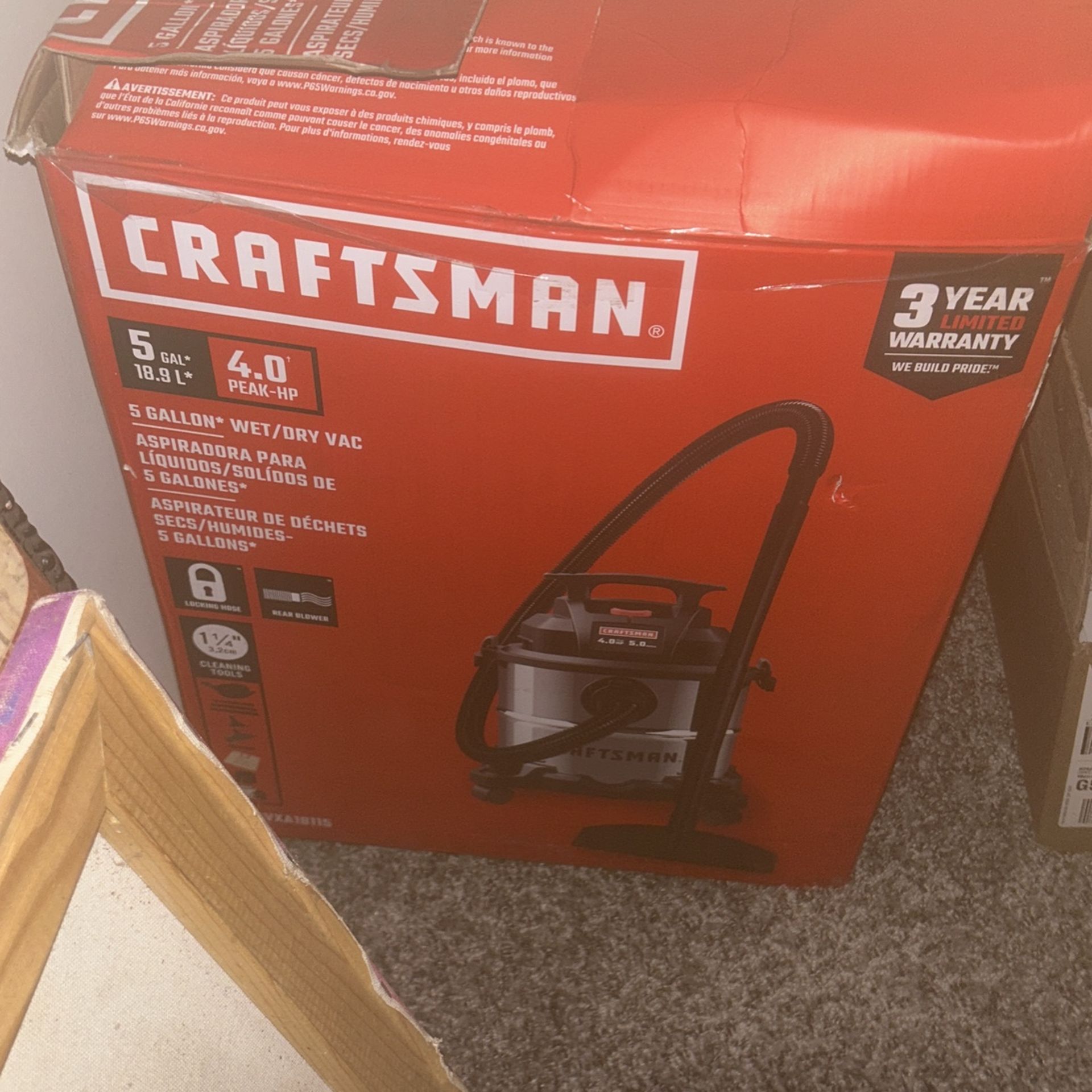 Craftsman Wet And Dry Detail Vacuum 