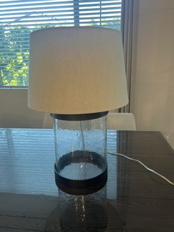 Pottery Barn Murano Metal And Glass Table Lamp