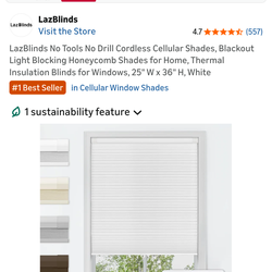 Cellular blinds no tool no drill