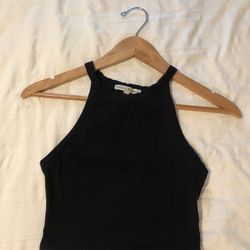 Express Cropped Black Tank