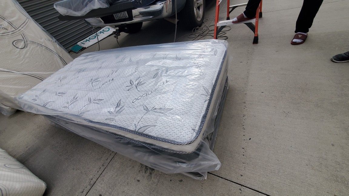 Mattress 39x80x10 Bamboo Pillow Top For Trucks